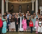 The Revd Obinna Ulogwara, Rector, pictured with parishioners and Girls Friendly Society members from all over the world following a service in St George and St Thomas' Parish Church. The GFS delegation are in Ireland for their World Conference. 