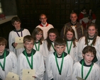 Pictured are members of the St Bartholomew's Church Choir, Dublin who received awards from the Royal School of Church Music during Evensong in Christ Church Cathedral, Dublin. They are pictured with the Vicar of St Bartholomew's, the Revd Andrew McCroskery and the Director of Music, Fraser Wilson. A further six members of the St Bartholomew's Church Choir received awards in absentia. 