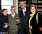 Seeka You, Scott Hayes, Austrian Ambassador, Dr Walter Hagg and his wife, Aglae, at the opening of the ‘Marvels of Science – Books that Changed the World’ exhibition in Marsh’s Library. 
