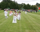 The Sack race at the Donaghmore parish fete and sports day.