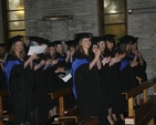 Director of Teaching Practice Margaret Farrar received a standing ovation at the Church of Ireland College of Education Graduation. Ms Farrar is due to retire at the end of this year. 