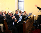 Peter O’Callaghan conducts the Stedfast Brass Band Ensemble in the Mageogh Chapel, Rathmines, which was the venue for the Stedfast Association’s New Year Bible Class.