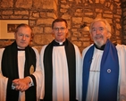 The Very Revd Robert MacCarthy, Dean of St Patrick's Cathedral; the Revd Canon Mark Gardner, Vicar; and Bernard Woods, Lay Reader, pictured at the Christmas Carol Service in St Audeon's Church, St Patrick's Cathedral Group of Parishes. 