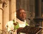 The Right Revd Chad Gandyia, Bishop of Harare preaching in Christ Church Cathedral, Dublin.
