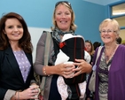 Hannah McCormick, acting deputy principal of Powerscourt National School; Hetta Smith; and Pat Price SNA at the school, attending the official opening of the new school building. 
