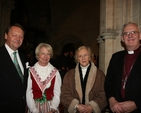 Pictured at the Sankta Lucia celebration in Christ Church Cathedral performed by  Adolf Fredrik's Youth Choir, Stockholm are (left to right) HE Claes Ljungdahl, Ambassador of Sweden and his wife Gunilla, Betty Neill and the Archbishop of Dublin, the Most Revd Dr John Neill.