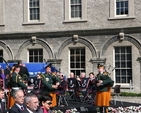 Army Pipers and the Army Band and the Whitehall Parish Choir at the National Day of Commemoration in the Royal Hospital Kilmainham.