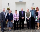Archbishop Michael Jackson visited the Tiglin Centre which helps people deal with addiction while on a visit to Killiskey Parish, Glendalough. Pictured are the Revd Ken Rue, Ann Newton, Lesley Rue, Archbishop Jackson, Phil Thompson (centre manager), John Lankaster and Bernadette Glover. 