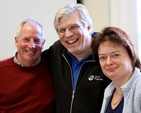 Revd Ted Woods, Bob Hartman and Revd Anne Taylor at the clergy story telling seminar held in the Church of Ireland Theological Institute (Photo: Nigel Waugh)