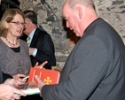 Sales of Cumann Gaelach na hEaglaise’s new Bilingual Services book were brisk following its launch in Christ Church Cathedral on Saturday. Archdeacon of Glendalough, the Ven Ricky Rountree is pictured purchasing his copy from the Cumann’s development officer, Caroline Nolan. 