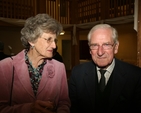 Pictured are The O'Morochu and his wife Margaret O'Morochu at the reception preceding the Opera Theatre Company Concert for the Dublin Simon Community that took place in Trinity College Dublin Chapel.