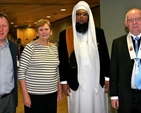 Contributors to Dublin City Interfaith Forum’s seminar in the Wood Quay Venue included Fr Alan Hilliard, Chaplain to DIT Bolton Street; Alison Wortley of the Baha’i Community; Imam Jameel Mutoola of Talbot Street Mosque; and Dh Aksobhin Tracy of the Dublin Buddhist Centre. 