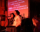 Vocalists from the Group Emmaus on stage at Essential at Easter in Christ Church, Bray.