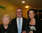 Pictured at a reception in the Church of Ireland College of Education in honour of its former Principal are college staff members, Marie Coleman, David McKeon and Nicola McClurg.
