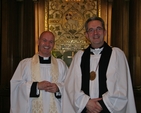 The Revd David Gillespie, Vicar, and the Very Revd Dermot Dunne, Dean of Christ Church Cathedral, pictured at the Inaugural Service for the Friends of St Ann's Association. The Dean preached at the service. 