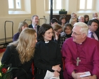 Pictured chatting at the re-dedication of a South Dublin school are (left to right) the Revd Sonia Gyles, the Revd Anne-Marie O'Farrell and the Most Revd Dr John Neill, Archbishop of Dublin.