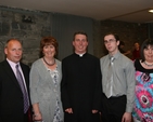The Revd David MacDonnell with members of his family, his parents John and Rosemary and brother and sister Sean and Yvonne following his ordination to the priesthood in St Michan's Church, Dublin.