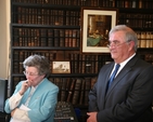 Pictured is the Chief Justice, the Hon Justice John Murray with Muriel McCarthy, Librarian of Marsh's Library at the launch of Hippocrates Revived, an exhibition in the library.