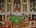 The altar in St Philip and St James’ Church, Booterstown. The Parish Profile on Booterstown & Mount Merrion will appear in the March issue of The Church Review.
