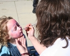 Face painting at the family fun day in East Glendalough school, Wicklow.