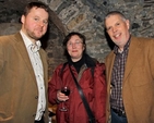 Stuart Kinsella, Sue Hemmens and David McConnell in the Crypt of Christ Church Cathedral on the cathedral’s Foundation Day.