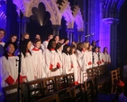 The junior choir of Kings Hospital School at Essential at Christ Church, a Christmas Service for young people in Christ Church Cathedral organised by 3 Rock Youth.