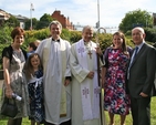 The Revd Paul Arbuthnot (Glenageary), pictured with the Most Revd Dr Michael Jackson, Archbishop of Dublin and Bishop of Glendalough, and family members following his ordination as a priest in Christ Church Cathedral, Dublin.
