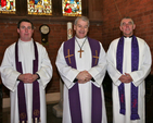 The Archbishop of Dublin, the Most Revd Dr Michael Jackson, presided over a Service for Ash Wednesday at All Saints, Grangegorman. Pictured are Revd David MacDonnell, Curate of the Christ Church Cathedral Group of Parishes; Archbishop Jackson; and Archdeacon David Pierpoint, Vicar of the Christ Church Cathedral Group.