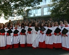 The King's Hospital School Choir pictured at the Opening of the Michaelmas Law Term Service, St. Michan's Church.