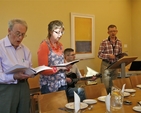 Worship at the Agape Meal on day one of the 'Atonement as Gift' Integrative Seminar in the Church of Ireland Theological Institute.