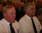 John Neil, Hon President of the Boys Brigade (left) with John Young, Hon Vice-President at the Boys Brigade Council Service of Thanksgiving in Booterstown, Dublin.