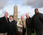 Pictured during a trip to Clonmacnoise, Co Offaly during the Dublin and Glendalough Diocesan clergy conference are the Revd Roy Bryne, Rector of Drumcondra and North Strand, the Revd Aisling Shine, Curate, Drumcondra and North Strand, the Revd Canon Katharine Poulton, Rector of St Georges and St Thomas, the Revd David Gillespie, Vicar of St Ann's and the Revd Obinna Ulogwara, Diocesan Chaplain to the International Community.
