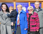 Relatives of the late Cecil Cooper at the dedication of the new noticeboard for North Strand Church and St Columba’s School which has been put up in his memory. Pictured are Cathy and Andrew Cooper; Olive Cooper, Cecil’s wife; Betty Moore, Cecil’s sister; and Kenneth Cooper, Cecil’s brother. 