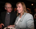 The Revd Canon John McCullagh with Jennifer Byrne at a reception in honour of Canon McCullagh for his contribution to education in the Church of Ireland while General Synod Education Officer. Canon McCullagh left that post in December 2008 to become Rector of Rathdrum, Derralossary and Glenealy.
