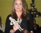 Sara Joyce, who won the King Charles II Trophy and Prize and Speech and Drama Prize at the King’s Hospital Charter Day.