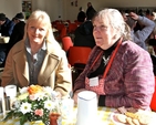 Cllr Mary Fayne and volunteer Terry Merry in the Dining Room at Christ Church, Dun Laoghaire, to celebrate the outreach project’s first anniversary. 