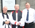 Pictured at the Boys' Brigade Annual Founder's Thanksgiving Service were the Revd David Gillespie, Vicar at St Ann's; the Rt Revd Samuel Poyntz, former Bishop of Connor and the Revd Terry Hurst, Boys' Brigade Chaplain in the UK and Republic of Ireland.
