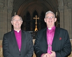 The Most Revd Alan Harper, Archbishop of Armagh and the Most Revd Dr John Neill, Archbishop of Dublin and Glendalough, pictured following the Eucharist in Christ Church Cathedral to mark the latter’s retirement.