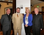 Vicar of St Ann’s, Revd David Gillispie; Stuart Kinsella who put the new exhibition in the church together; Deputy Lord Mayor of Dublin, Cllr Claire Byrne; and the Dean of St Patrick’s Cathedral, the Very Revd Victor Stacey at the opening of the new exhibition in St Ann’s Church, Dawson Street and the official opening of the first Dublin Stoker Festival. 