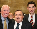 Tim Sheehy, Arthur Vincent and Conor Gannon at Songs of Praise at St Ann’s Church.