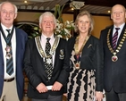 Norman Adams of the Mountjoy, Marine and Mount Temple Association; Jim Keating of the Cistercian College Roscrea Association; Valerie Twomey of the Kilkenny College Association; and Alistair White of the Masonic School Associaton at the 64th annual Ecumenical Service of Thanksgiving for the Gift of Sport in St Ann’s Church, Dublin. 