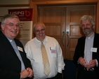 Pictured at the General Synod in Armagh is the Revd Eddie Coulter, Superintendent of Irish Church Missions (Immanuel Church) in Dublin (centre) with the Revd Philip Patterson, Rector of Knockbreda, Diocese of Down (left) and  the Revd David Hilliard, Rector of Tartaraghan in the Diocese of Armagh.