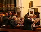The Choir of St Matthias Church, Killiney-Ballybrack lead the singing at the Thanksgiving Service to mark 175 years of the Church.