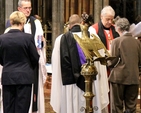 Prayer ministers are commissioned by the Archbishop of Dublin, the Most Revd Dr Michael Jackson, at the Dublin and Glendalough Service of Wholeness and Healing in Christ Church Cathedral on Sunday October 20. 