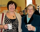 Sue Jackson and Beatrice Hendy enjoying the refreshments following the Service of Redication in Timolin this morning (December 15). 