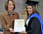 Eileen O’Sullivan, Divisional Inspector with the Department of Education and Skills presents Elaine Carter with the Carlisle and Blake Award at the graduation ceremony of the B.Ed graduates of 2013 in the chapel of the Church of Ireland College of Education. Elaine is from County Laois and teaches in St Patrick’s National School in Greystones.