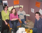 Pictured in the prayer room in the Church of Ireland Theological College are some of the students taking part in the 24-7 Prayer initiative. Left to right Ruth West (Down and Dromore), Amy Carey (24-7 Prayer Ireland), Peter Fergusson (Armagh) and Robert Ferris (Down and Dromore).