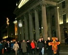 The Ecumenical Procession of the Cross passes the GPO as the Church of Ireland and Roman Catholic Archbishops of Dublin, Michael Jackson and Diarmuid Martin lead the walk from Christ Church Cathedral to the Pro Cathedral. 