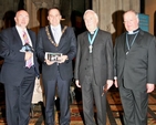 In Dublin’s Fair City – a new CD by the choristers of St Patrick’s Cathedral, Dublin, was officially launched by the Minister for Education, Ruairi Quinn. He is pictured on the left with the Lord Mayor of Dublin, Naoise Ó Muirí, the Dean of St Patrick’s Cathedral, the Very Revd Victor Stacey and the Precentor, Canon Robert Reed. 