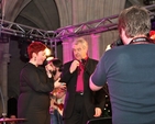 Susie Keane of 3Rock Youth chats with the Archbishop of Dublin Dr Michael Jackson at Essential in Christ Church Cathedral. 